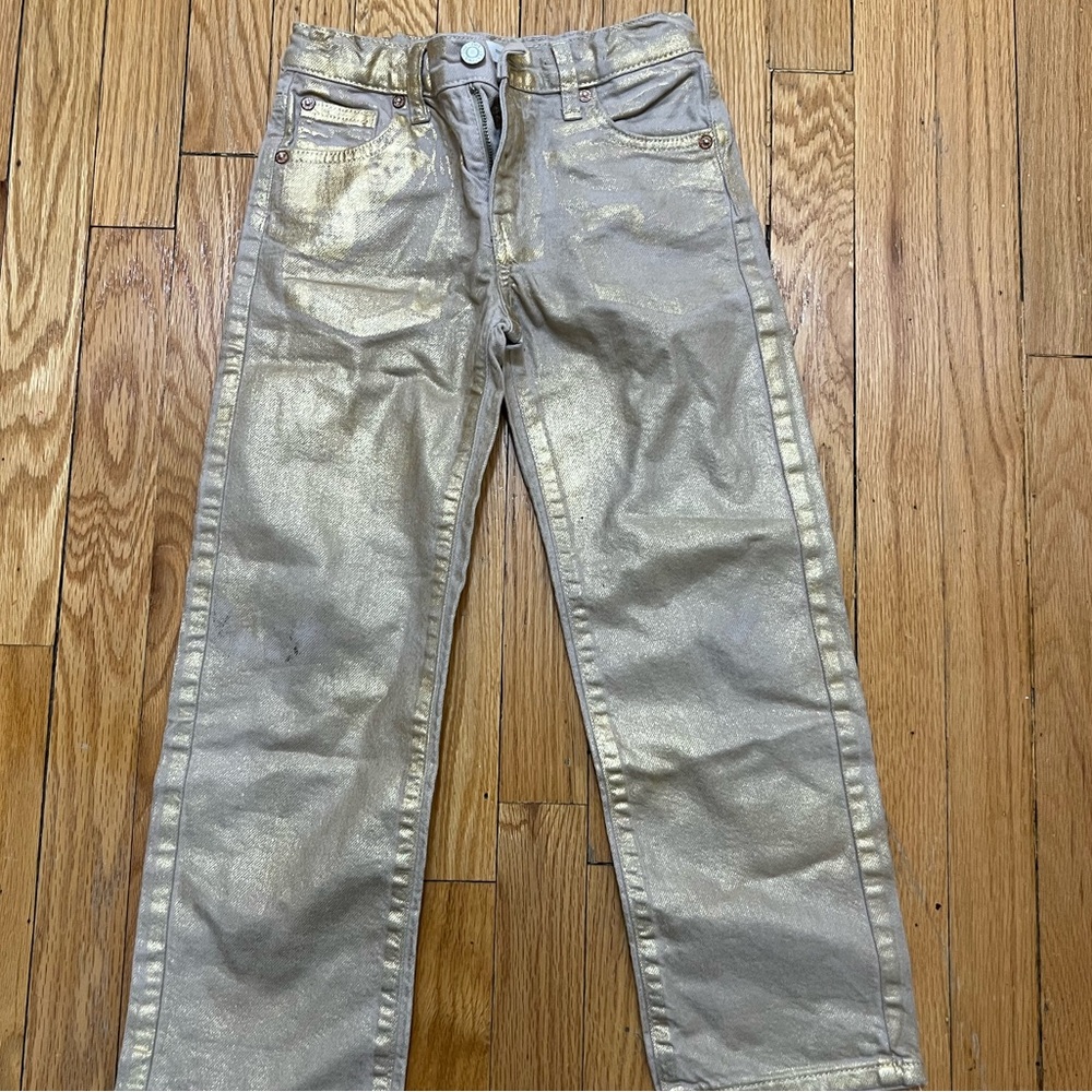 Zara Kids Gold Jeans
